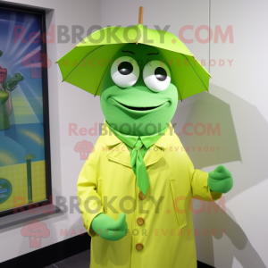 Postava maskota Lime Green...
