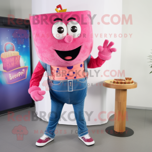 Pink Pizza mascotte kostuum...