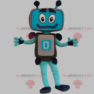 Mascote do robô do computador com tela de TV - Redbrokoly.com