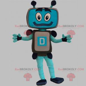 Mascotte del robot del computer dello schermo TV -