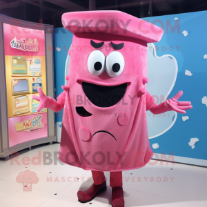 Pink Lasagne maskot kostume...