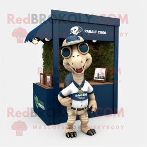 Navy Parasaurolophus maskot...