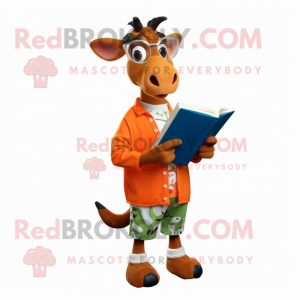 Oranje okapi mascotte...