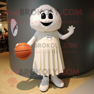 Hvid Basketball Ball maskot...