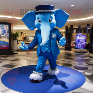 Blue Elephant maskot...