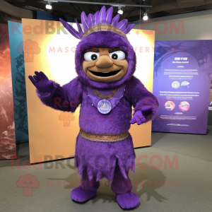 Purple Chief maskotdräkt...