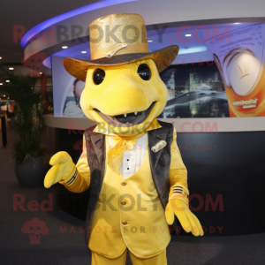 Gold Barracuda maskot...