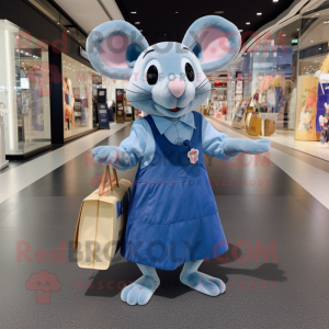 Blue Rat mascotte kostuum...