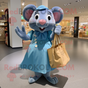 Blue Rat mascotte kostuum...