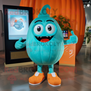 Turquoise Pumpkin mascotte...