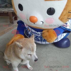 Orange and white T'choupi mascot - Redbrokoly.com