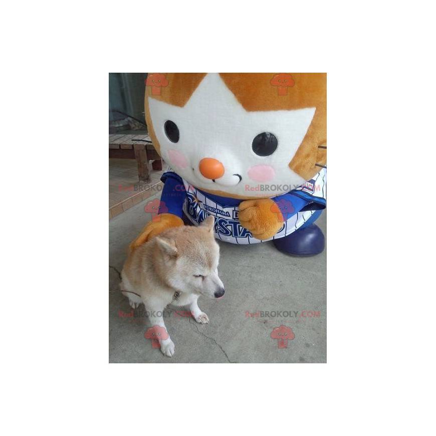 Mascote T'choupi laranja e branco - Redbrokoly.com