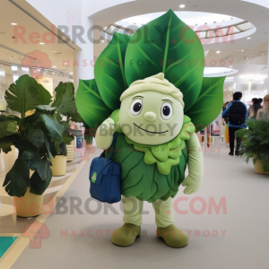 Olive Cabbage Leaf mascotte...