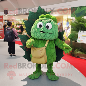 Olive Cabbage Leaf mascotte...