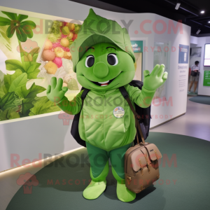 Olive Cabbage Leaf mascotte...