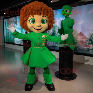 Green Irish Dancer mascotte...
