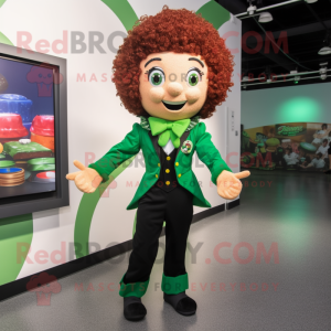 Green Irish Dancer mascotte...