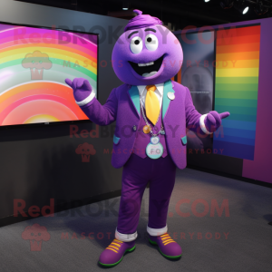 Purple Rainbow mascotte...