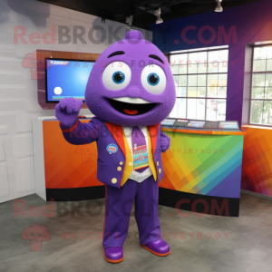 Purple Rainbow mascotte...