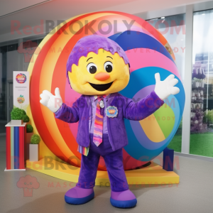 Purple Rainbow mascotte...