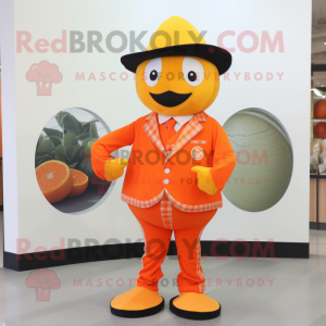 Orange mandarin maskot...