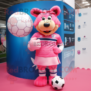 Rosa anheng maskot kostyme...