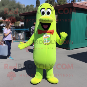 Postava maskota Lime Green...