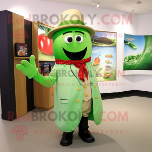 Green Pepper maskot kostume...