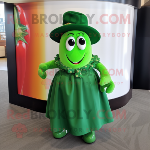 Green Pepper maskot kostume...