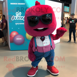 Magenta hallon maskot...