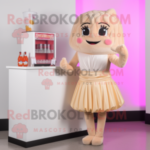 Beige Candy Box maskot...