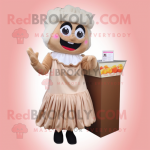 Beige Candy Box maskot...