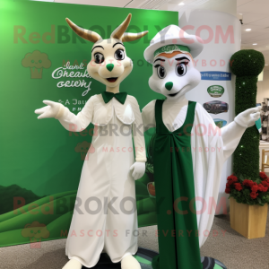 Grüne Gazelle Maskottchen...