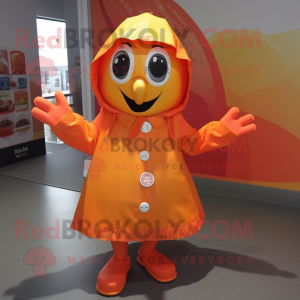  Orange mascotte kostuum...