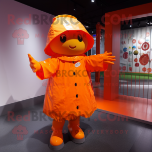  Orange mascotte kostuum...