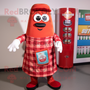 Czerwona butelka ketchupu...