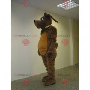 Lieve en schattige bruine hond mascotte - Redbrokoly.com