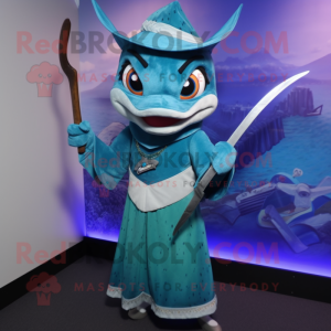  Swordfish mascotte kostuum...