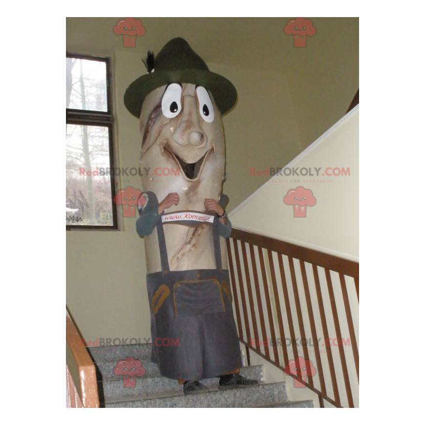 Mascote da baguete em traje tradicional checo - Redbrokoly.com