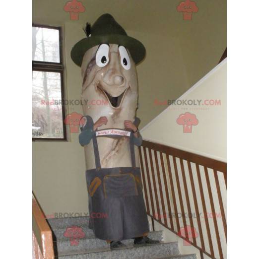 Baguette mascot in traditional Czech attire - Redbrokoly.com