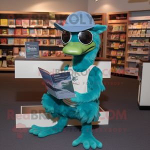 Teal Archaeopteryx mascotte...