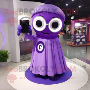 Purple Camera mascotte...