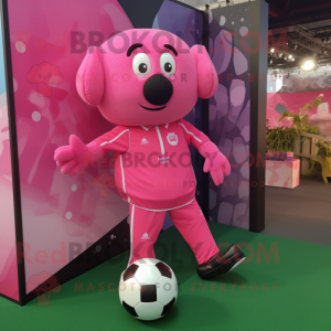 Pink Soccer Goal maskot...