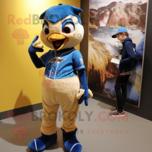 Gold Blue Jay mascotte...