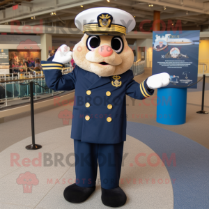 Navy Chief maskot kostume...