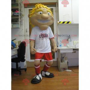Mascotte d'homme de sportif en tenue de sport - Redbrokoly.com