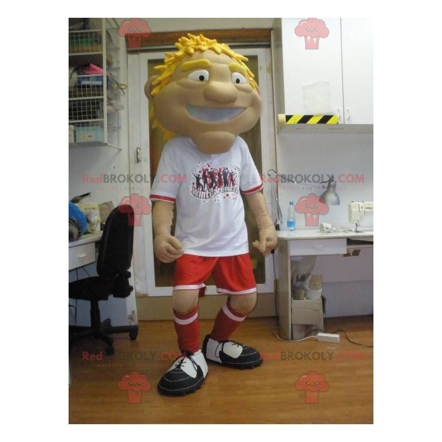 Sportsman mascot in sportswear - Redbrokoly.com