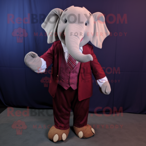 Maroon Elephant mascotte...
