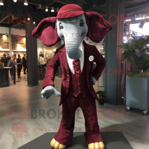 Maroon Elephant mascotte...