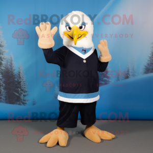 Blue Bald Eagle mascotte...